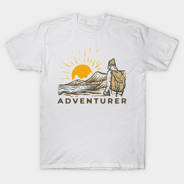 Adventurer Journey T-Shirt by Fledermaus Studio